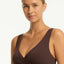 Essentials Edit Cross Front Multifit Bra Top - Sea LevelSL3110ECO - COCOA - Cocoa - 10