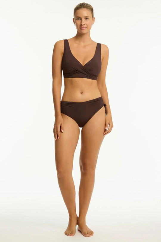 Essentials Edit Cross Front Multifit Bra Top