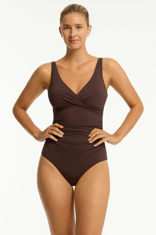 Essentials Edit Cross Front Multifit One Piece
