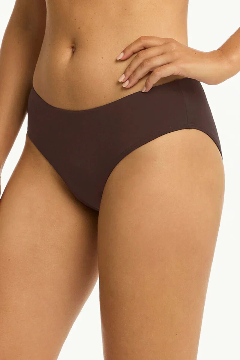 Essentials Edit Mid Bikini Pant - Sea LevelSL4015ECO - COCOA - Cocoa - 10
