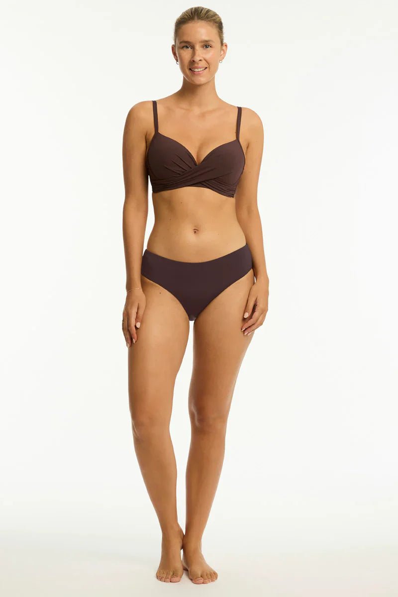 Essentials Edit Mid Bikini Pant - Sea LevelSL4015ECO - COCOA - Cocoa - 10