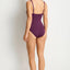 Essentials Edit Spliced One Piece -Sea LevelSL1039ECO-claret-AU8/US4
