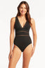 Essentials Spliced One Piece - Sea LevelSL1039ECO - Black - 10
