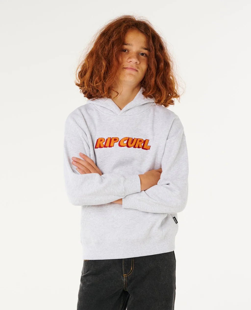 ETERNAL SHRED LOGO HOOD - BOY - Rip Curl03LBFL-LIGHT GREY HEATHER-8