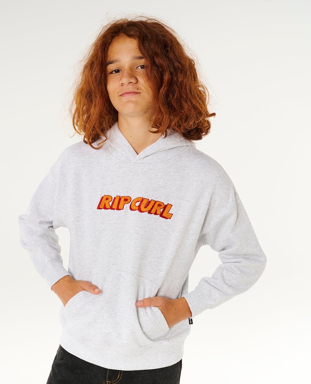 ETERNAL SHRED LOGO HOOD - BOY - Rip Curl03LBFL-LIGHT GREY HEATHER-8