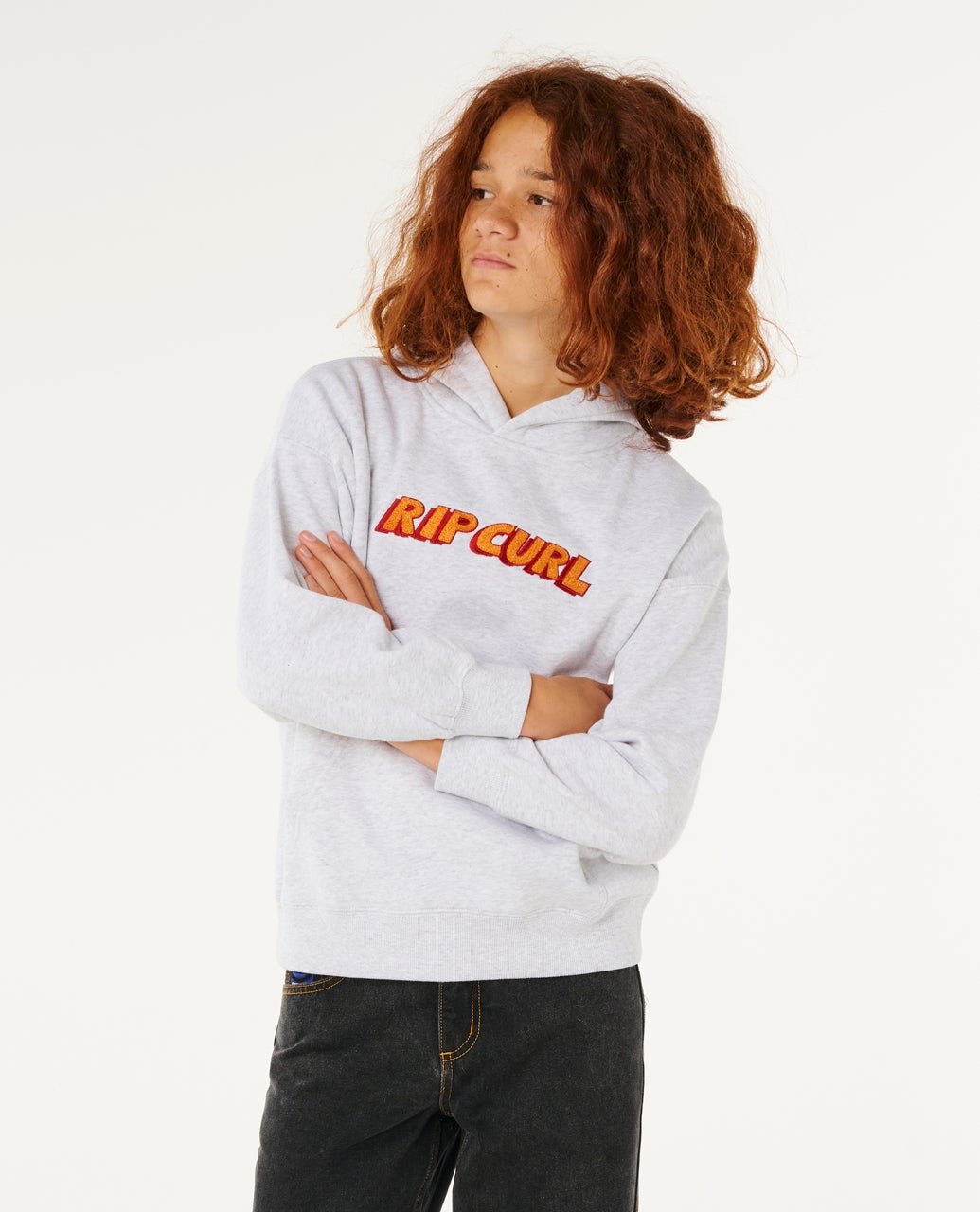 ETERNAL SHRED LOGO HOOD - BOY - Rip Curl03LBFL-LIGHT GREY HEATHER-8