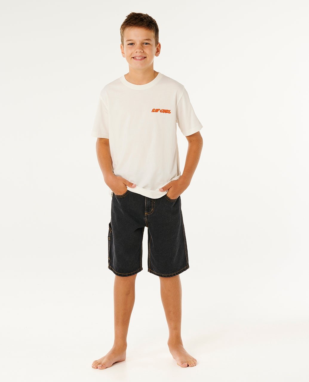 ETERNAL SHRED LOGO TEE - BOY - Rip Curl13OBTE-BONE-8
