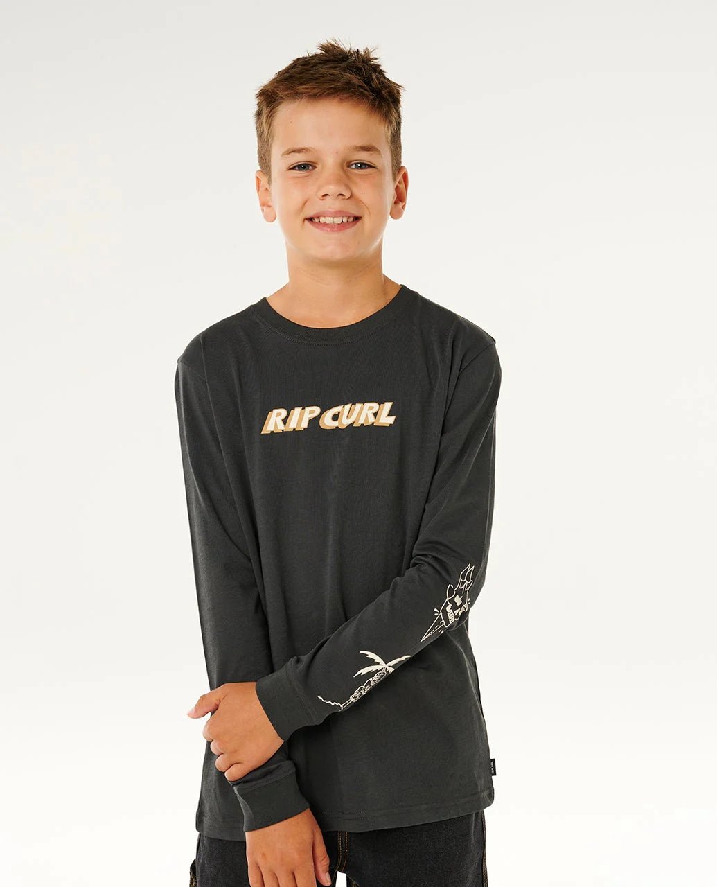 ETERNAL SHRED LS TEE - BOY - Rip Curl13TBTE-WASHED BLACK-8