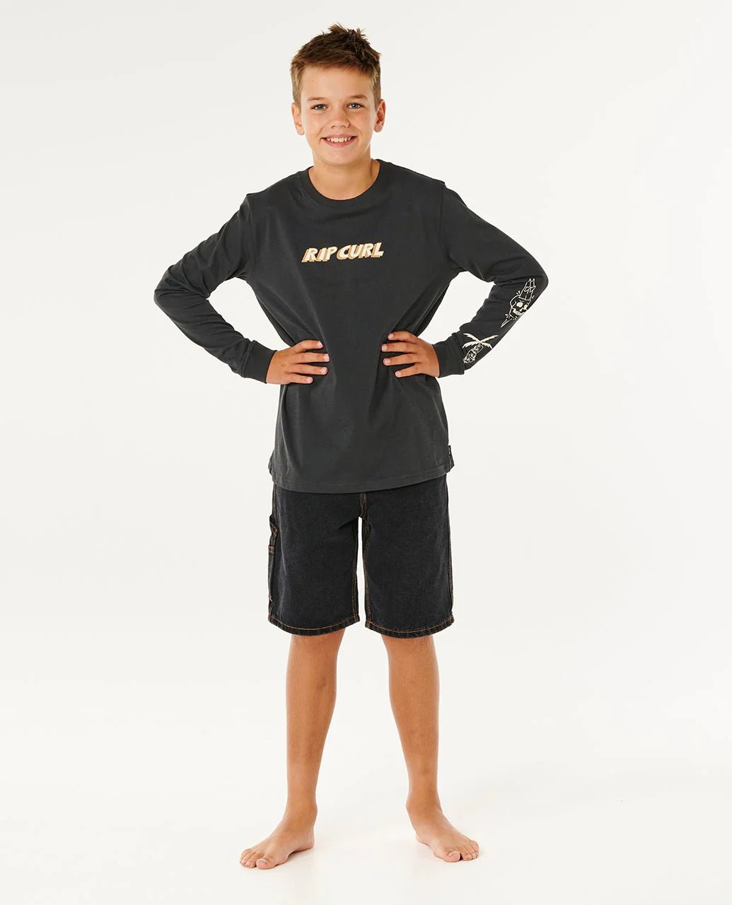 ETERNAL SHRED LS TEE - BOY - Rip Curl13TBTE-WASHED BLACK-8
