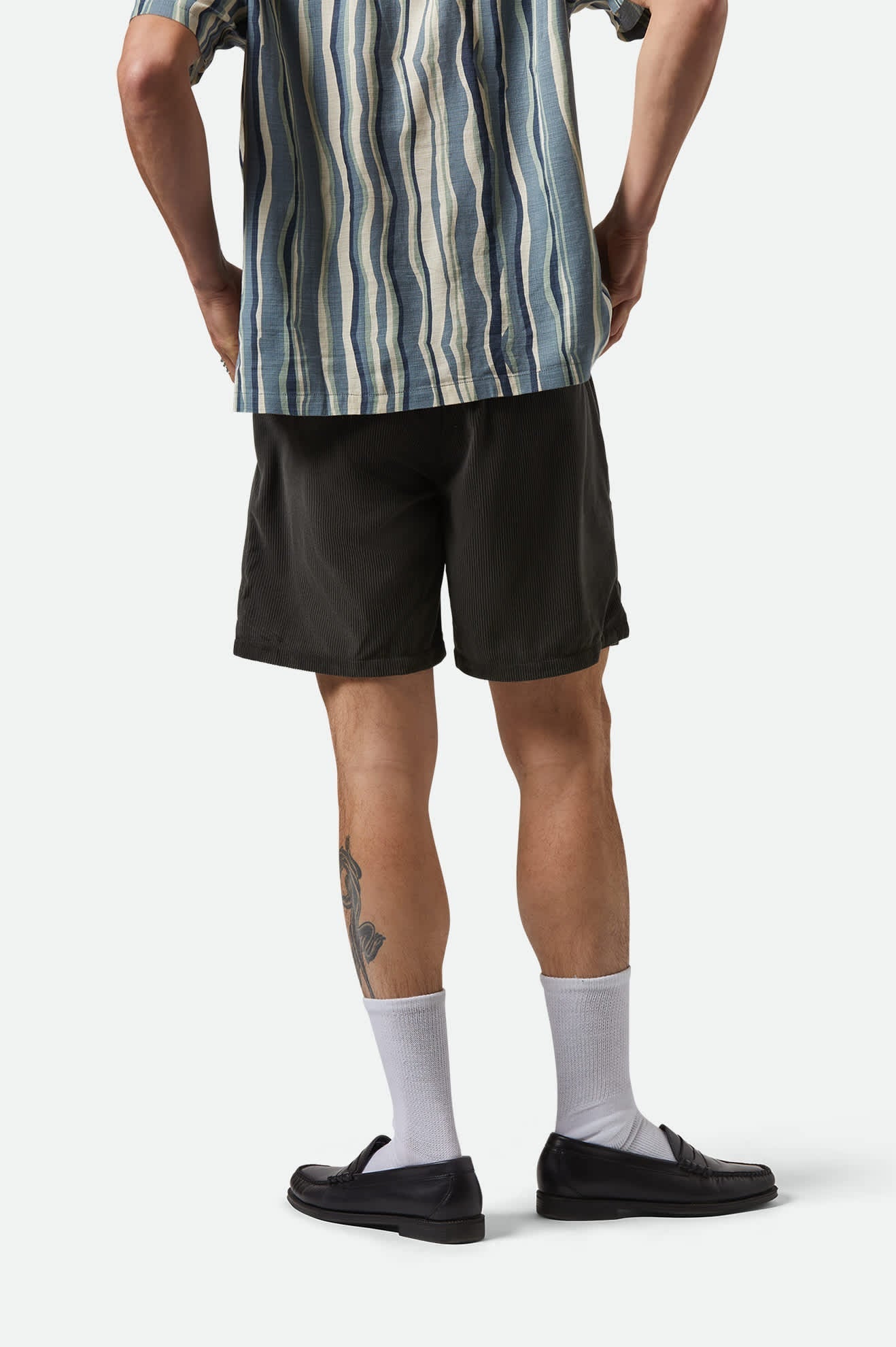 EVERYDAY CORDUROY SHORT - Brixton30003 - WASHED BLACK - S