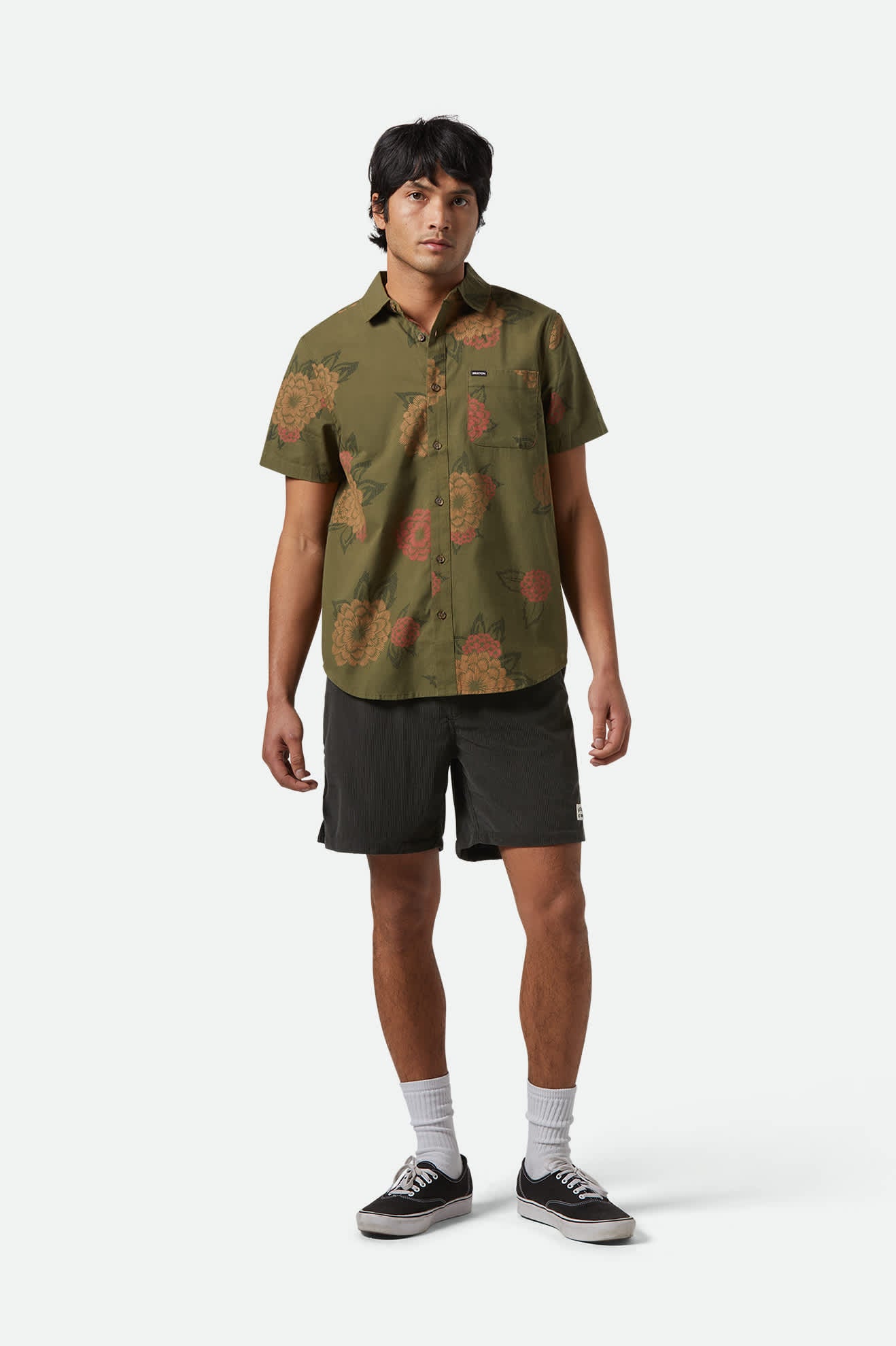 EVERYDAY CORDUROY SHORT - Brixton30003 - WASHED BLACK - S