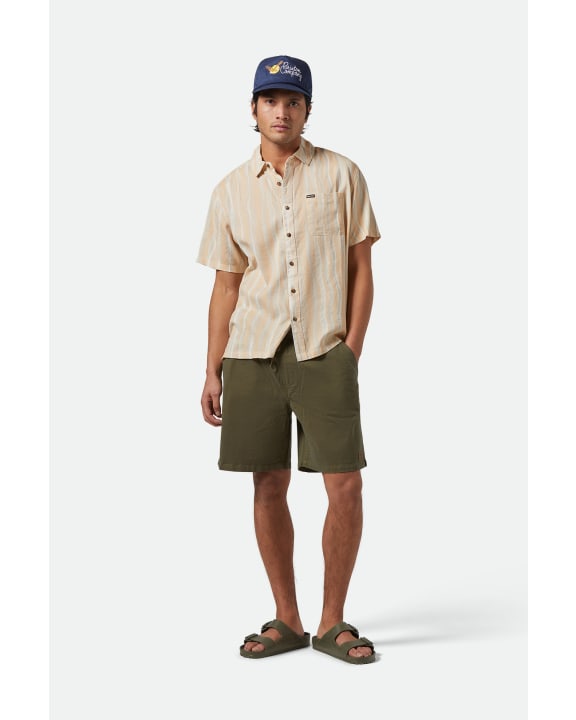 EVERYDAY VINTAGE WASH SHORT - Brixton30001 - WASHED IVY GREEN - S