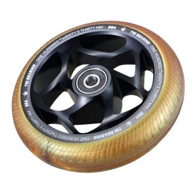 Extrusion Wheel 120MM - EnvyW120TRI30BKGD-BLACK/GOLD-120MM