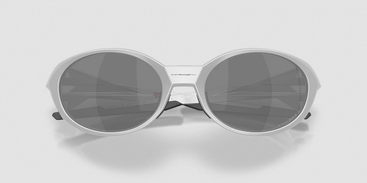 Eye Jacket Redux - OakleyOO9438-0558-Silver w/ Prizm Black Polarized