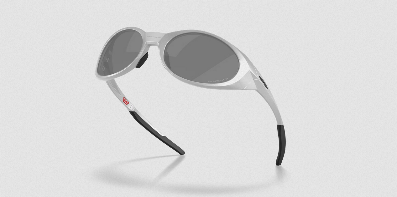 Eye Jacket Redux - OakleyOO9438-0558-Silver w/ Prizm Black Polarized