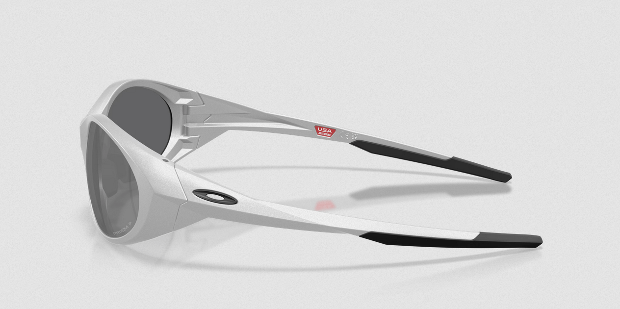 Eye Jacket Redux - OakleyOO9438-0558-Silver w/ Prizm Black Polarized