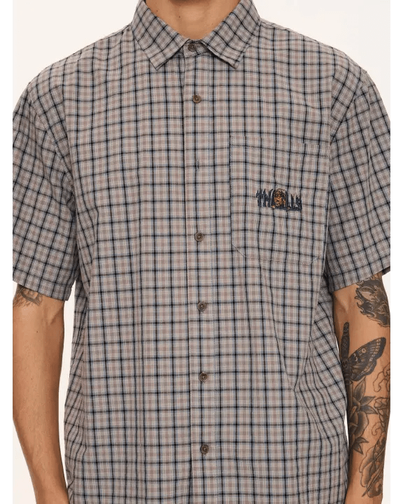 Eyes In The Grass Short Sleeve Shirt - Light Grey - Skin Ski + Surf210000180714