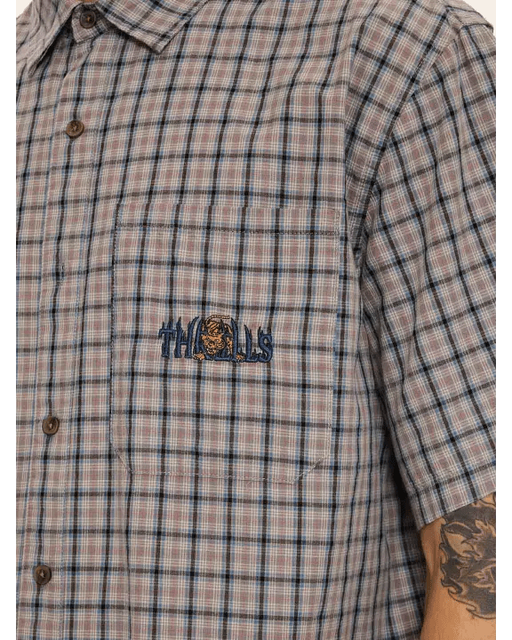 Eyes In The Grass Short Sleeve Shirt - Light Grey - Skin Ski + Surf210000180714