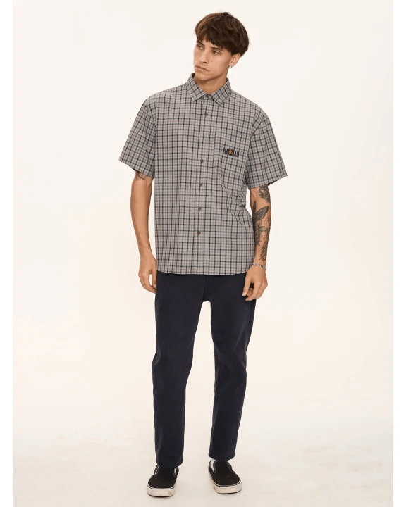 Eyes In The Grass Short Sleeve Shirt - Light Grey - Skin Ski + Surf210000180714