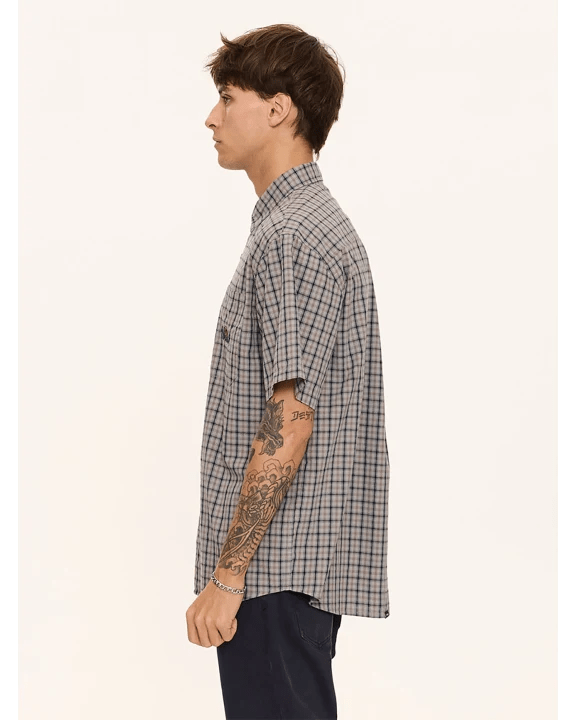 Eyes In The Grass Short Sleeve Shirt - Light Grey - Skin Ski + Surf210000180714