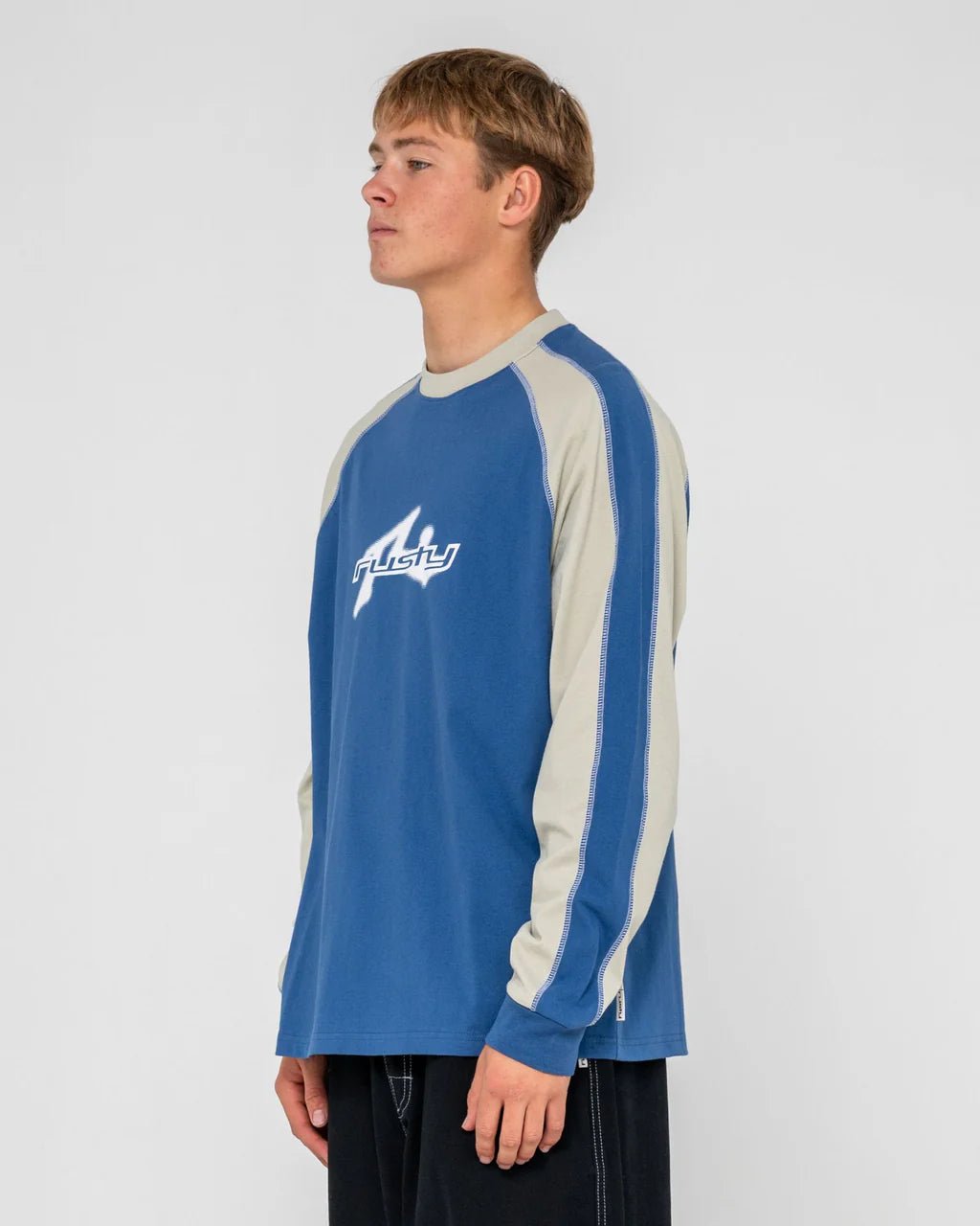 FADE - R LONG SLEEVE TEE - RustyTTM3029-ATLANTIC BLUE-S