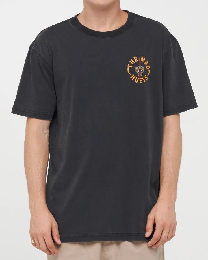 FANGING KEG | SS TEE -The Mad HueysH426M01010-WASHED BLACK-M