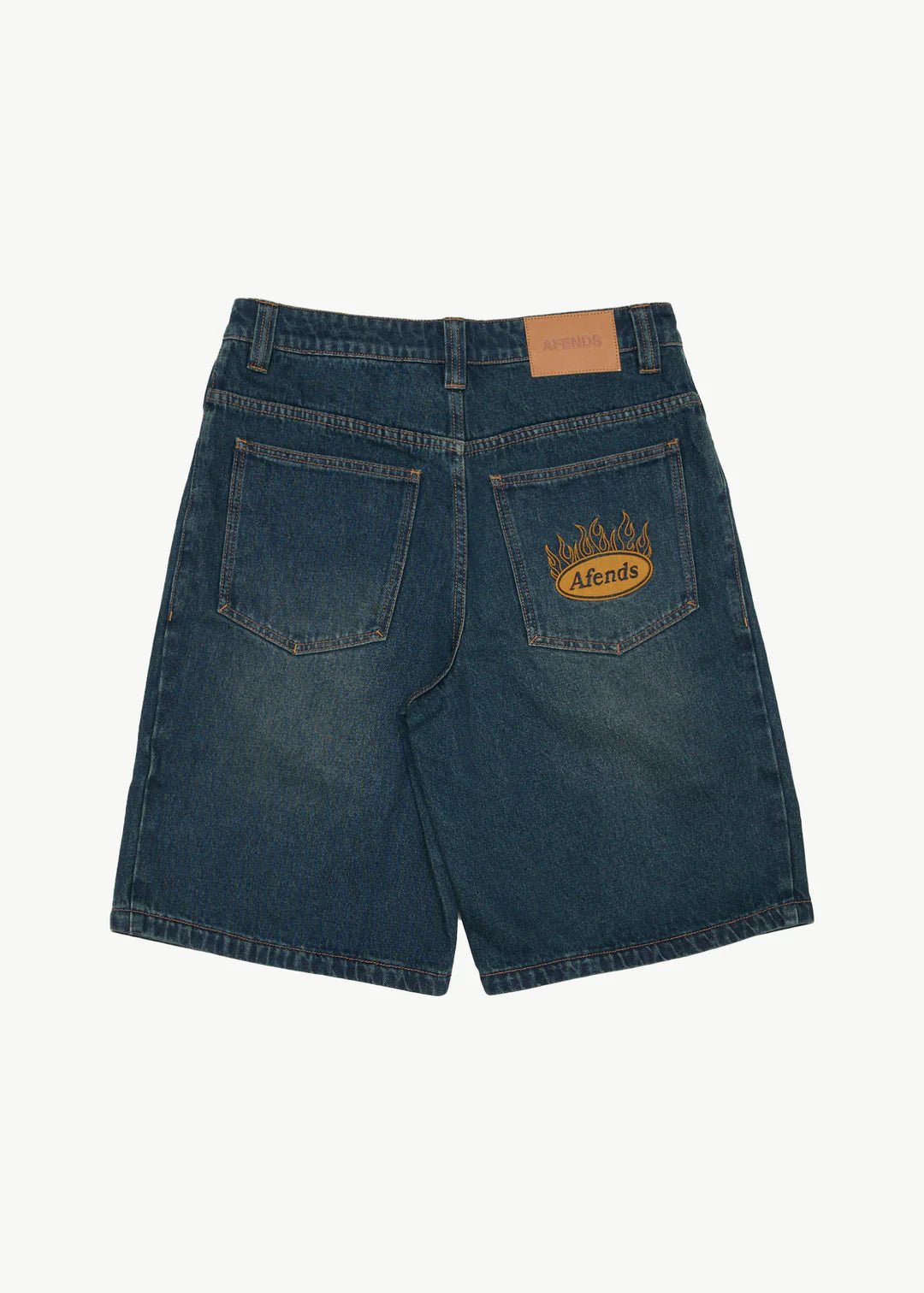 Fast Forward - Denim Ultra Baggy Pleated Short 24" - AfendsM240317-VINTAGE WASH-28