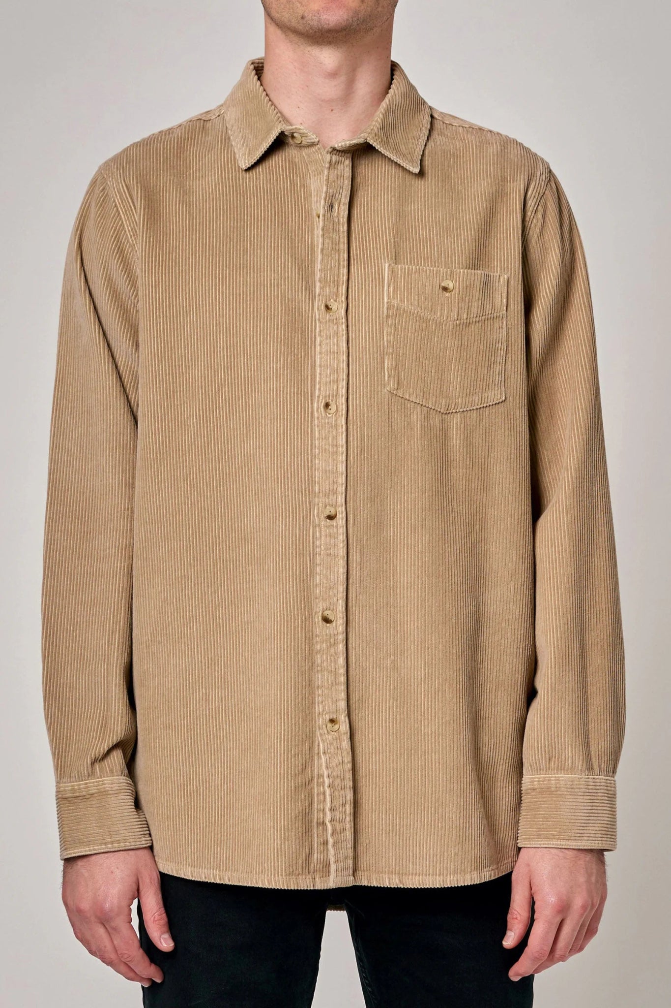 Fat Cord Shirt - Rollas16253 - 401 - STONE - Stone - 2XL