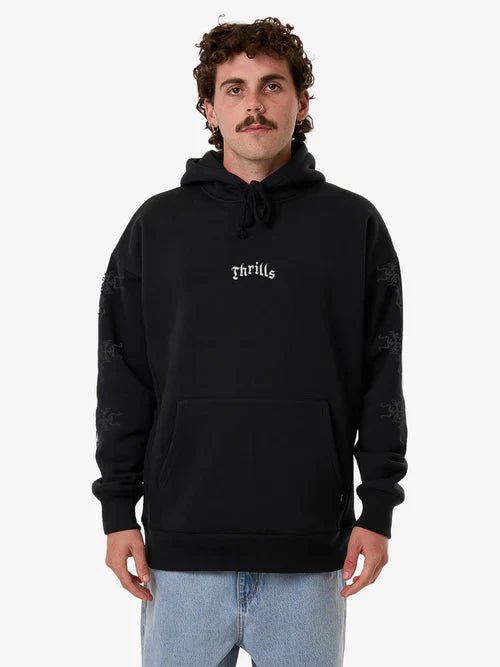 Filter Slouch Pull On Hood - ThrillsTA25 - 245FB - Faded Black - L