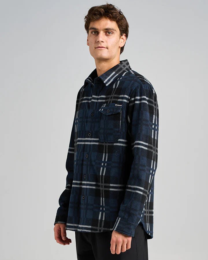 Fk Off Fish On Shacket - The Mad HueysH225M1001 - NAVY - Navy - L