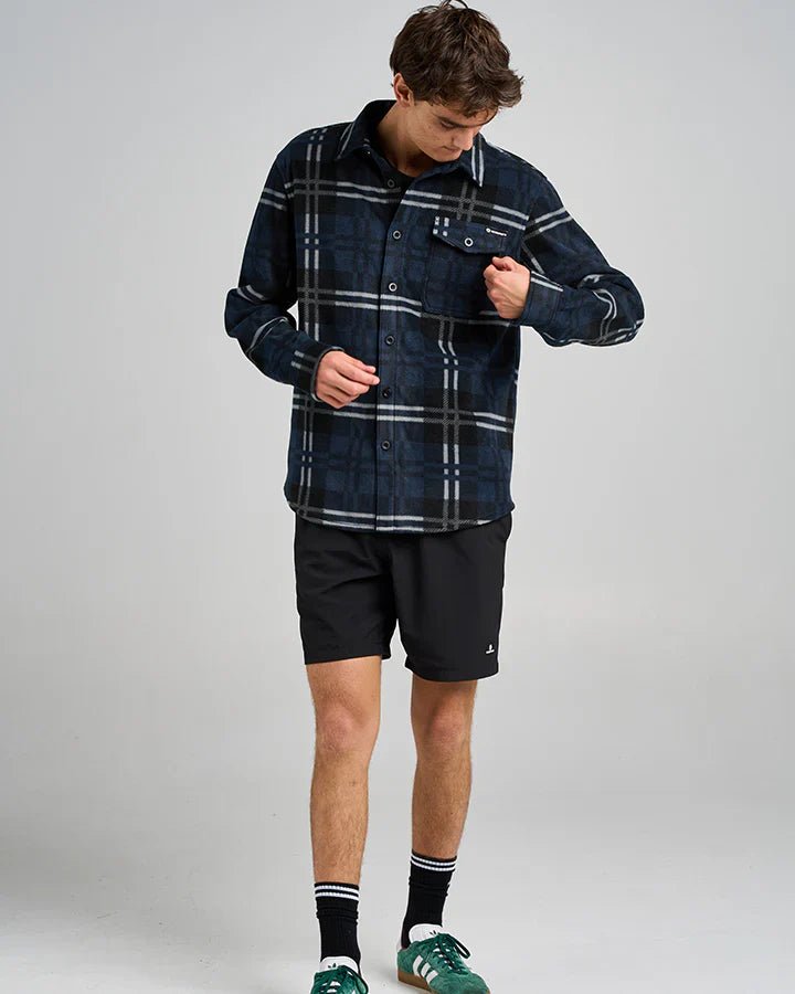 Fk Off Fish On Shacket - The Mad HueysH225M1001 - NAVY - Navy - L