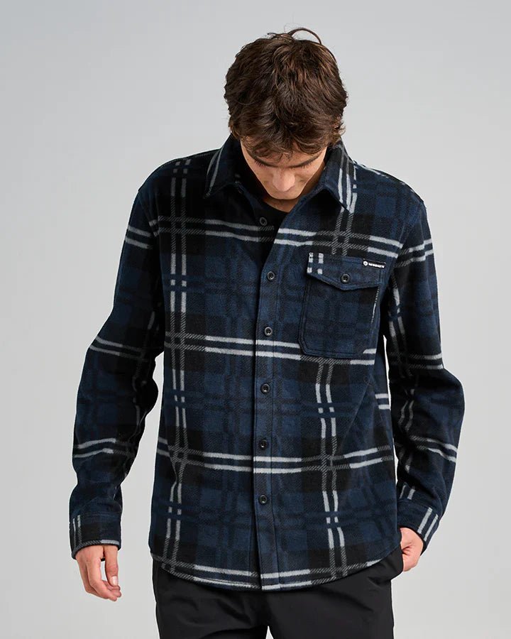 Fk Off Fish On Shacket - The Mad HueysH225M1001 - NAVY - Navy - L