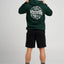 FLAME ANCHOR | HOODED PULLOVER - The Mad HueysH326M08001-PINE GREEN-S