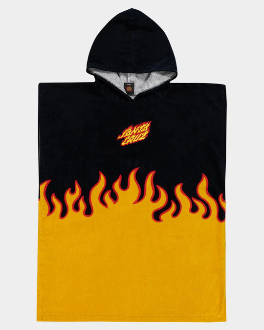 Flaming Stacks Hooded Towel
