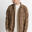 Flannel LS Shirt - Rhythm0124M - WT02 - CHO - Chocolate - 2XL