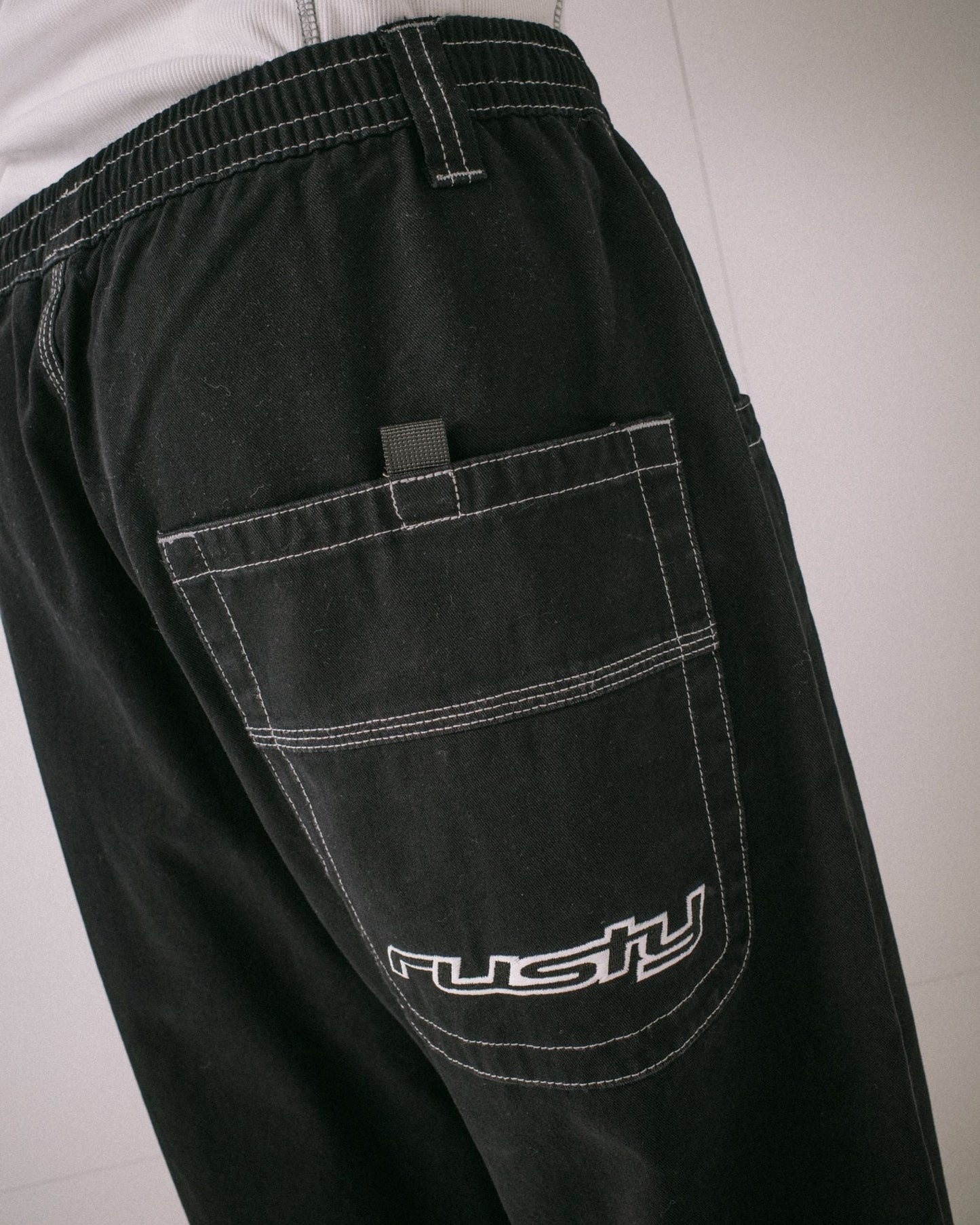 FLIP DADDY ELASTIC PANT - RustyPAM1173-BLACK-26