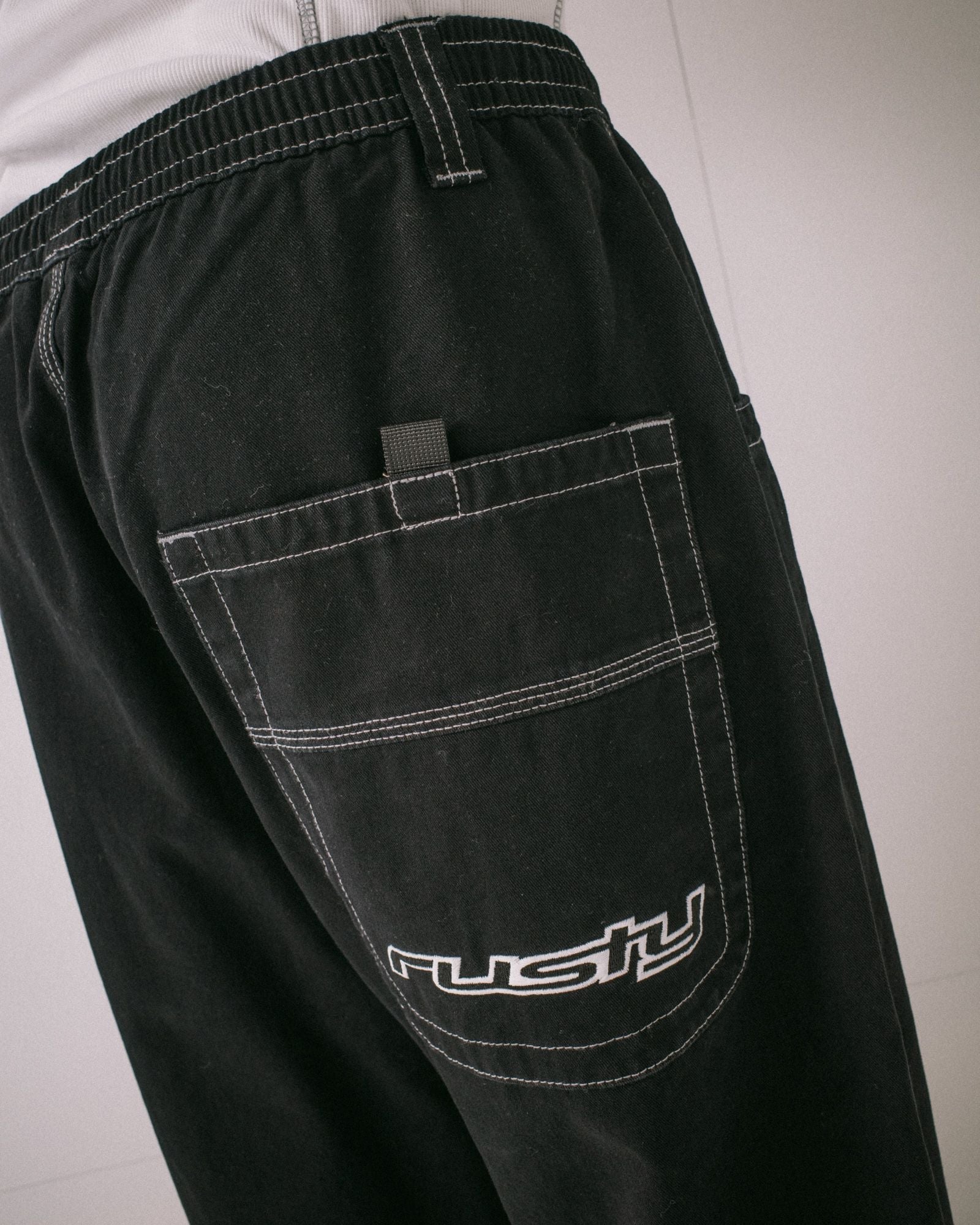 FLIP DADDY ELASTIC PANT - RustyPAM1173-BLACK-26