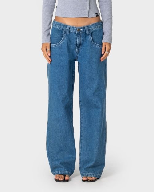 FLIP MOMMY LOW RISE TAPELESS DENIM JEAN - RustyPAL1437-AUTHENTIC BLUE-5