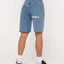Flip Mommy Low Rise Wide Leg Demin Short - Rusty234 - WKL0794 - SBF - Sea Blue/Fuschia - 10