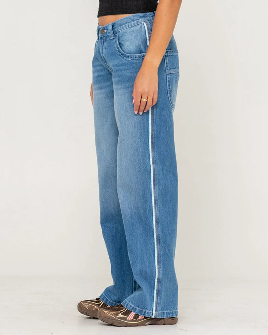Flip Mommy Low Rise Wide Leg Denim Jean