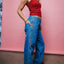 FLIP MOMMY LOW RISE WIDE LEG DENIM JEAN - RustyPAL1414-MIDDY BLUE / ORANGE-4