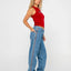 FLIP MOMMY LOW RISE WIDE LEG DENIM JEAN - RustyPAL1414-MIDDY BLUE / ORANGE-4