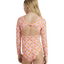 FLOWER CHECK ONESIE - RoxyERGWR03477 - TANGERINE TIC TAC FLEUR - 8/S
