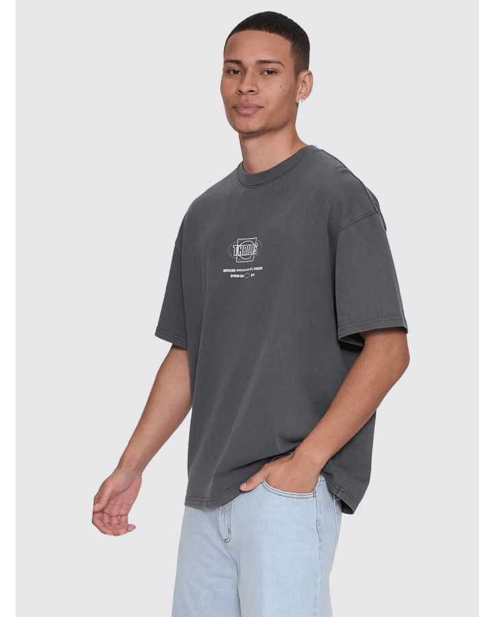 Fluid Thrills Box Fit Oversize Tee - ThrillsTA26-183BM-Merch Black-S