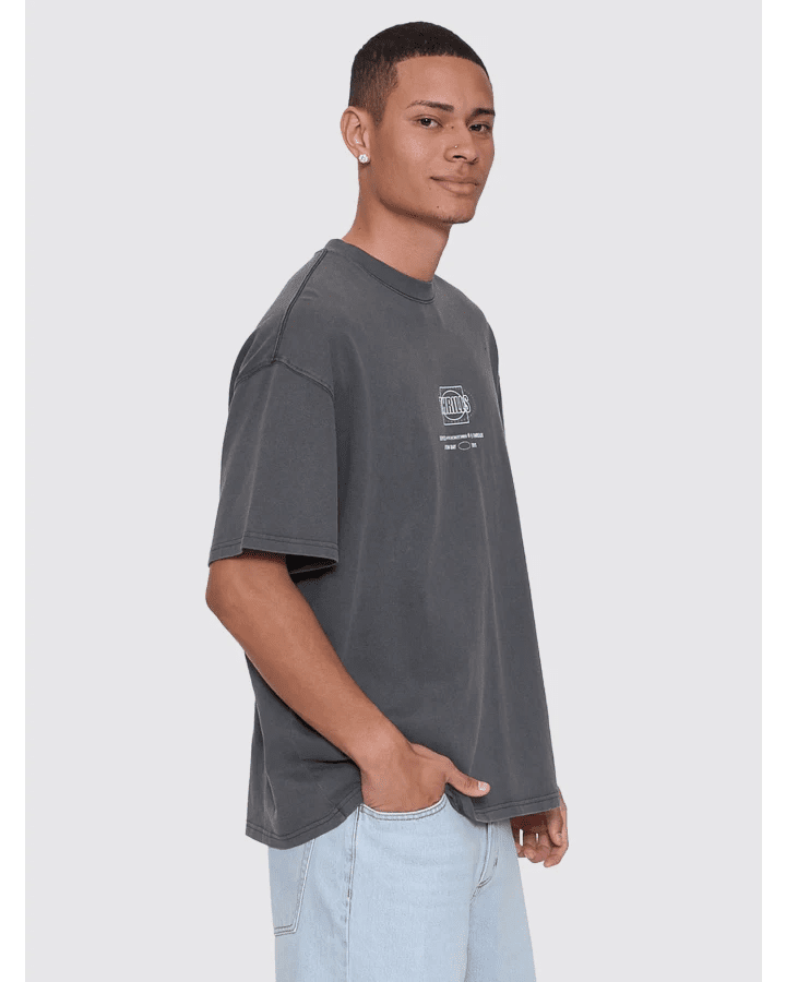 Fluid Thrills Box Fit Oversize Tee - ThrillsTA26-183BM-Merch Black-S