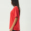 Fly Away - Recycled Oversized Tee - AfendsW254016-TOMATO-S