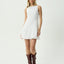 Focus June - Hemp Seersucker Mini Dress - AfendsW261804- White-XS
