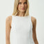 Focus June - Hemp Seersucker Mini Dress - AfendsW261804- White-XS