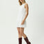 Focus June - Hemp Seersucker Mini Dress - AfendsW261804- White-XS