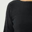 Focus - Seersucker Long Sleeve Top - AfendsW240068- Black-XS